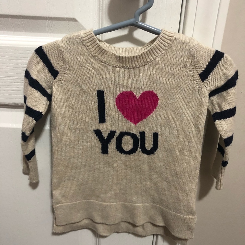 Baby gap I ❤️ you sweater dress size 12-18 months